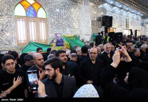 تشییع و تدفین پیکر شهید طهرانچی در حرم حضرت عبدالعظیم حسنی(ع)