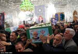 تشییع و تدفین پیکر شهید طهرانچی در حرم حضرت عبدالعظیم حسنی(ع)