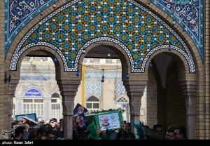 تشییع و تدفین پیکر شهید طهرانچی در حرم حضرت عبدالعظیم حسنی(ع)