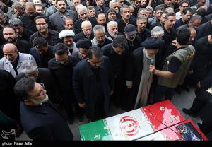 تشییع و تدفین پیکر شهید طهرانچی در حرم حضرت عبدالعظیم حسنی(ع)