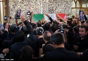 تشییع و تدفین پیکر شهید طهرانچی در حرم حضرت عبدالعظیم حسنی(ع)