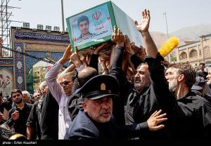 مراسم خاکسپاری شهدای اقتدار ایران در امامزاده صالح(ع) +عکس