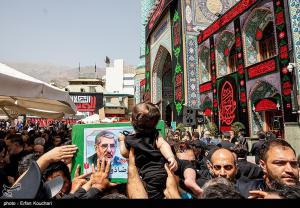 مراسم خاکسپاری شهدای اقتدار ایران در امامزاده صالح(ع) +عکس