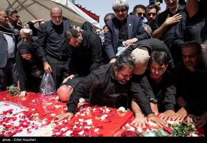 مراسم خاکسپاری شهدای اقتدار ایران در امامزاده صالح(ع) +عکس