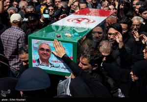 مراسم خاکسپاری شهدای اقتدار ایران در امامزاده صالح(ع) +عکس