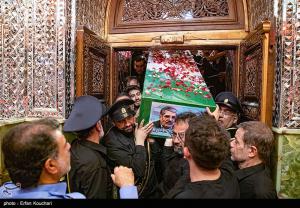 مراسم خاکسپاری شهدای اقتدار ایران در امامزاده صالح(ع) +عکس