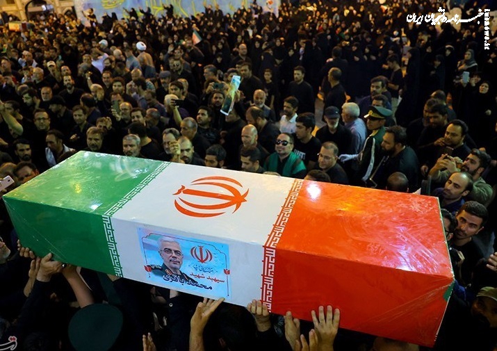 تشییع پیکر سردار شهید محمد باقری +عکس