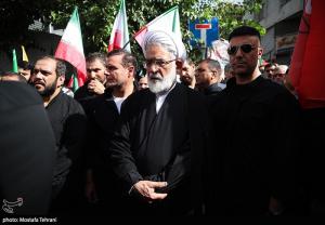 تشییع شهدای اقتدار ملی در تهران +عکس