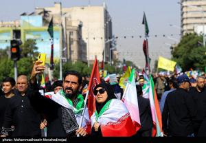 تشییع شهدای اقتدار ملی در تهران +عکس