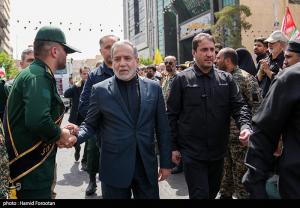 تشییع شهدای اقتدار ملی در تهران +عکس