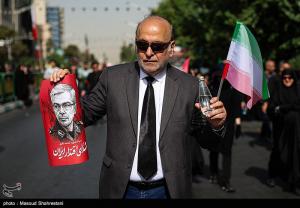 تشییع شهدای اقتدار ملی در تهران +عکس