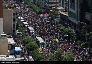 تشییع شهدای اقتدار ملی در تهران +عکس