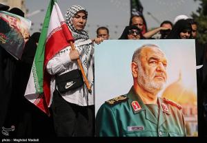 تشییع شهدای اقتدار ملی در تهران +عکس