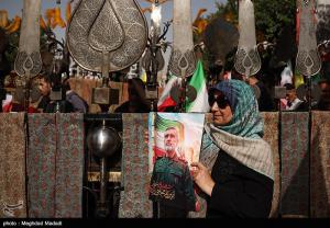 تشییع شهدای اقتدار ملی در تهران +عکس