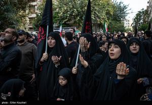 مراسم عزاداری برای ۱۸ شهید حملات رژیم صهیونیستی در محله نارمک +عکس