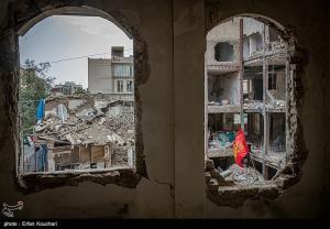 مراسم عزاداری برای ۱۸ شهید حملات رژیم صهیونیستی در محله نارمک +عکس