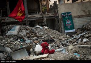 مراسم عزاداری برای ۱۸ شهید حملات رژیم صهیونیستی در محله نارمک +عکس