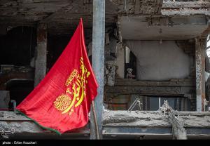 مراسم عزاداری برای ۱۸ شهید حملات رژیم صهیونیستی در محله نارمک +عکس