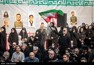 مراسم عزاداری برای ۱۸ شهید حملات رژیم صهیونیستی در محله نارمک +عکس