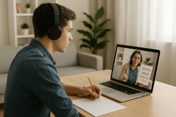 آیا می‌توان زبان آلمانی را از خانه و با کلاس آنلاین یاد گرفت؟ 
