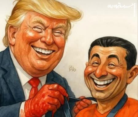 کاریکاتور| مدالی از جنس خون بر گردن وجدان خاموش