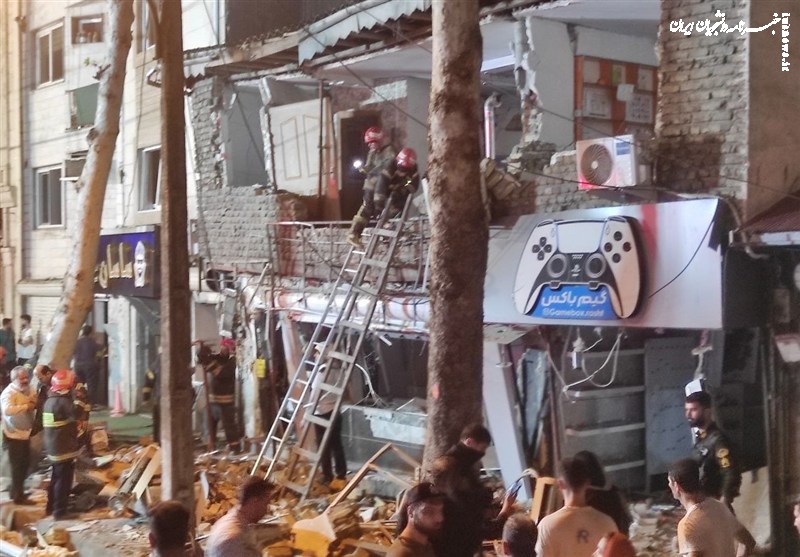 انفجار در ساختمان در رشت