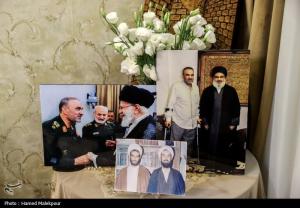 حضور قالیباف در منزل سرداران شهید رشید، سلامی و محققی +عکس