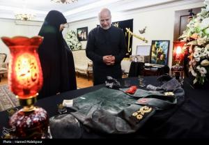 حضور قالیباف در منزل سرداران شهید رشید، سلامی و محققی +عکس