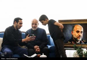 حضور قالیباف در منزل سرداران شهید رشید، سلامی و محققی +عکس