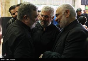 مراسم سالگرد شهادت اسماعیل هنیه و چهلم سردار ایزدی +عکس