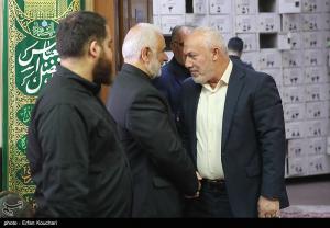 مراسم سالگرد شهادت اسماعیل هنیه و چهلم سردار ایزدی +عکس