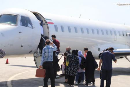 اعزام زائران اربعین حسینی از فرودگاه لامرد فارس