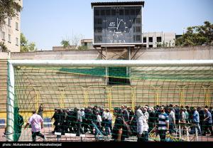 تشییع پیکر مرحوم داریوش مصطفوی رئیس پیشین فدراسیون فوتبال ایران +عکس