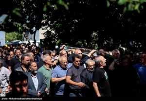 تشییع پیکر مرحوم داریوش مصطفوی رئیس پیشین فدراسیون فوتبال ایران +عکس