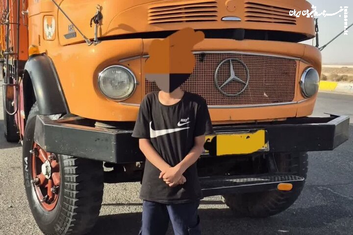 دومین کامیون با راننده کودک در گناباد توقیف شد