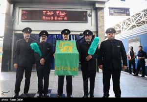 آیین بدرقه زائران اربعین حسینی(ع) +عکس