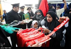 آیین بدرقه زائران اربعین حسینی(ع) +عکس