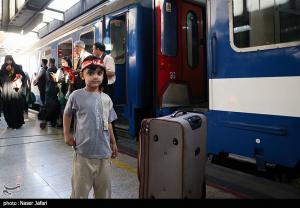 آیین بدرقه زائران اربعین حسینی(ع) +عکس