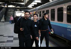 آیین بدرقه زائران اربعین حسینی(ع) +عکس