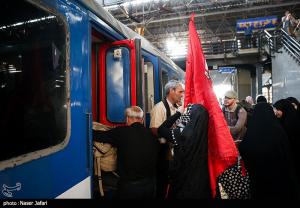 آیین بدرقه زائران اربعین حسینی(ع) +عکس