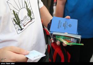 آیین بدرقه زائران اربعین حسینی(ع) +عکس