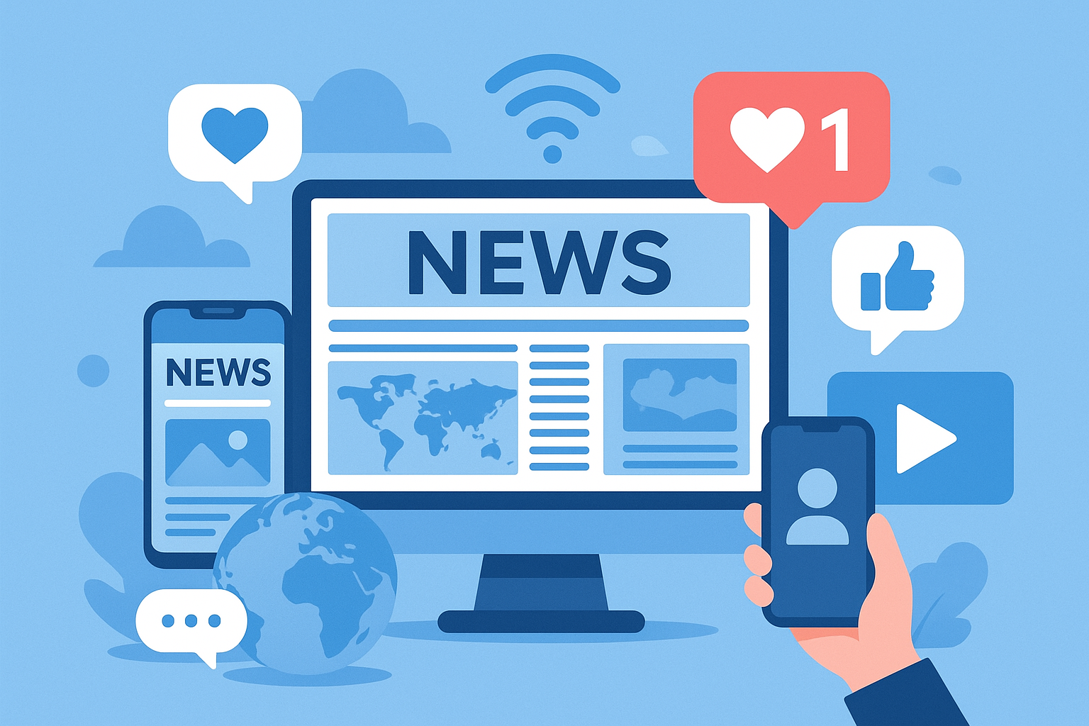 آینده رسانه‌های خبری در عصر دیجیتال و شبکه‌های اجتماعی