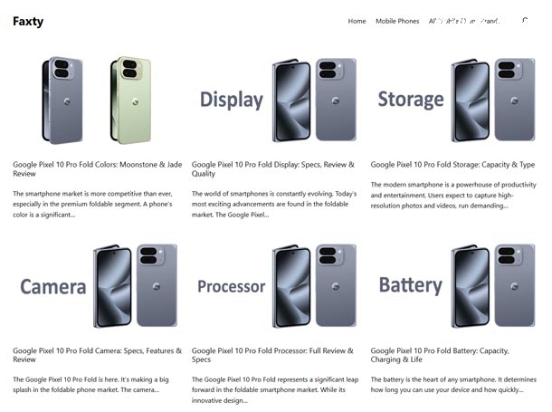 Faxty: The Ultimate Guide to Mobile Phone Specifications