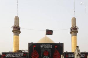 کتیبه‌های شهادت امام عسکری در حرمین سامرا +عکس