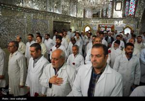 آیین غبارروبی حرم مطهر حضرت شاهچراغ (ع) +عکس