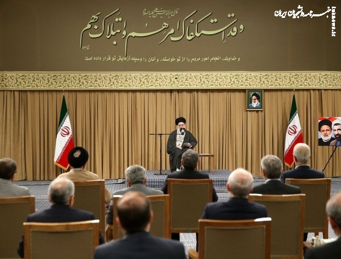 دیدار رئیس‌جمهور و اعضای هیئت دولت با مقام معظم رهبری +عکس