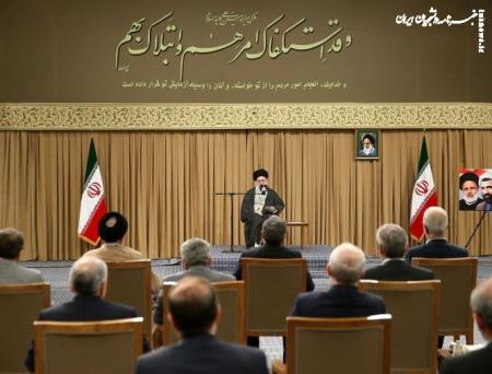 دیدار رئیس‌جمهور و اعضای هیئت دولت با مقام معظم رهبری +عکس