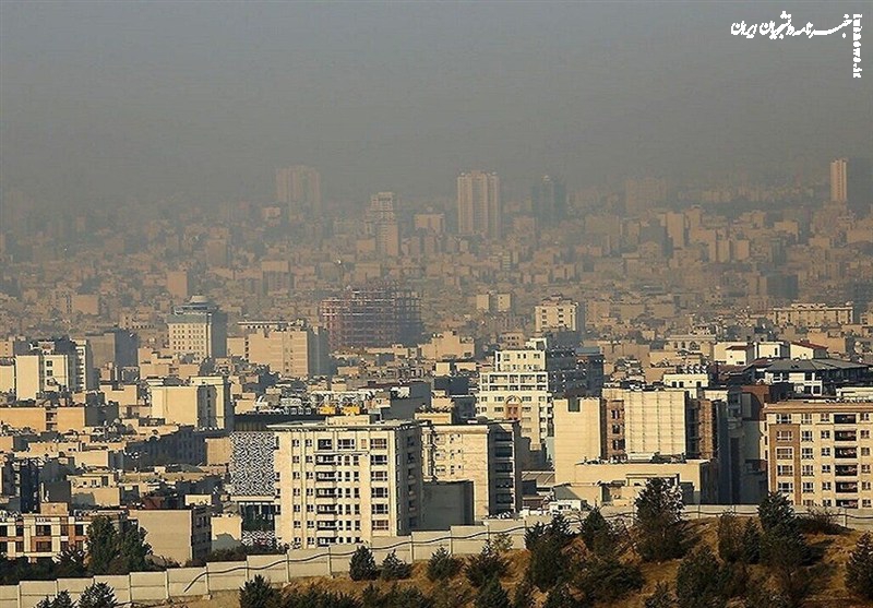 هوای تهران در وضعیت نارنجی و ناسالم برای گروه‌های حساس