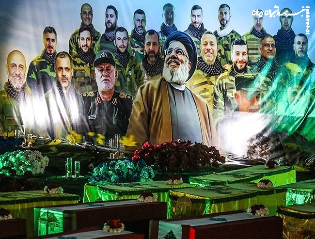 مراسم شب شهادت سید حسن نصرالله لبنان +عکس
