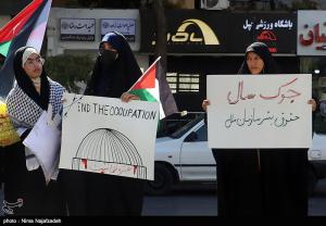 اجتماع دانشجویان مشهد در سالروز عملیات طوفان‌الاقصی +عکس